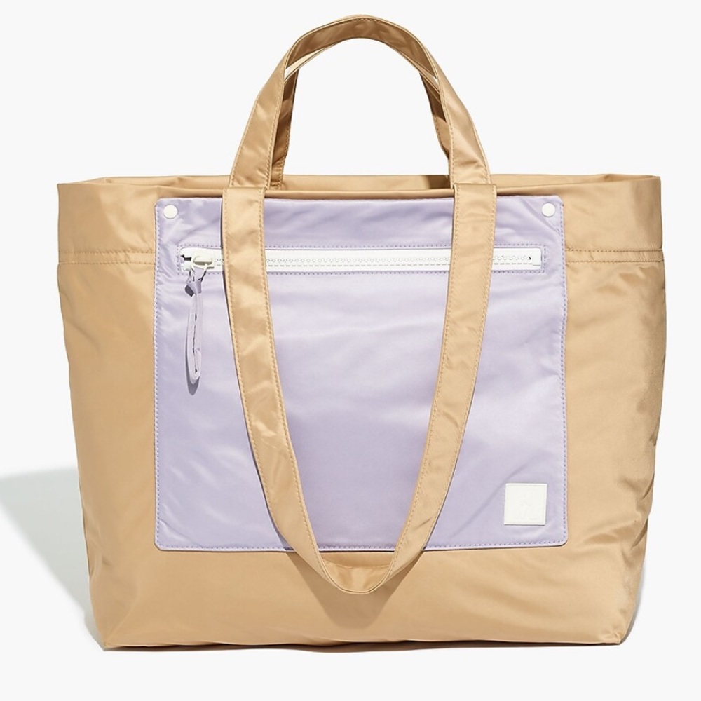 Madewell Resourced Tote Bag (khaki + lavender)